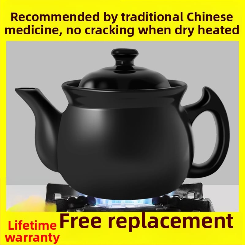 Oală ceramică tradițională pentru decoctarea plantelor, utilizare în casă, protecție împotriva uscării, oală pentru medicina tradițională chineză, compatibilă cu aragazul cu gaz, stil vintage, estetică înaltă
