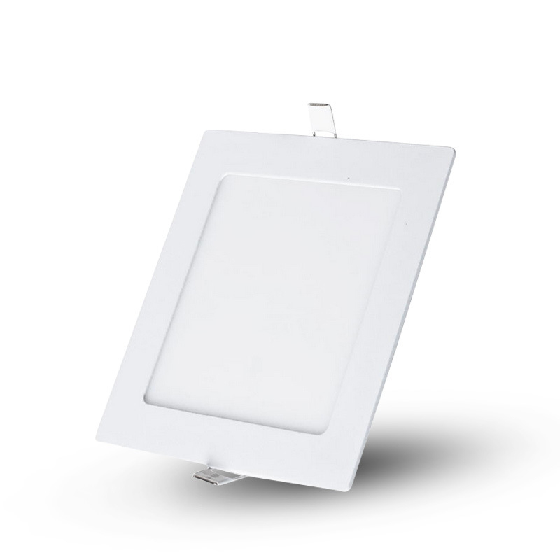 LED pătrat pentru sufragerie, downlight, 9–12W, panou de tavan ultra-subțire