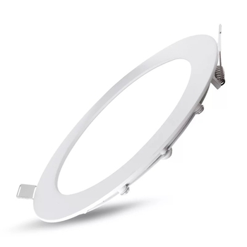 LED ultra-subțire încastrat în tavan, cu design perforat în grilă, panou rotund sau pătrat, 12W/18W