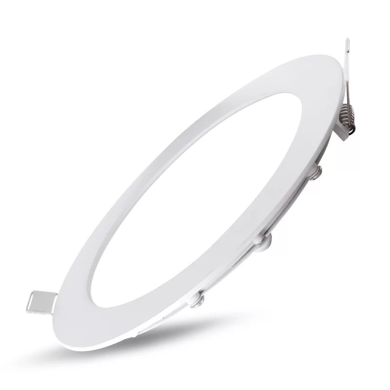 LED ultra-subțire încastrat în tavan, cu design perforat în grilă, panou rotund sau pătrat, 12W/18W