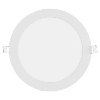 Downlight LED ultra-subțire încastrat, panou circular de 75 mm, corp de plafon cu orificiu de grilă