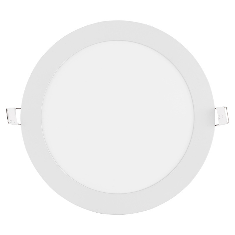 Downlight LED ultra-subțire încastrat, panou circular de 75 mm, corp de plafon cu orificiu de grilă
