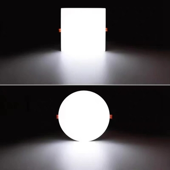 LED ultra-subțire, fără ramă, panou pătrat pentru plafon, deschideri personalizate