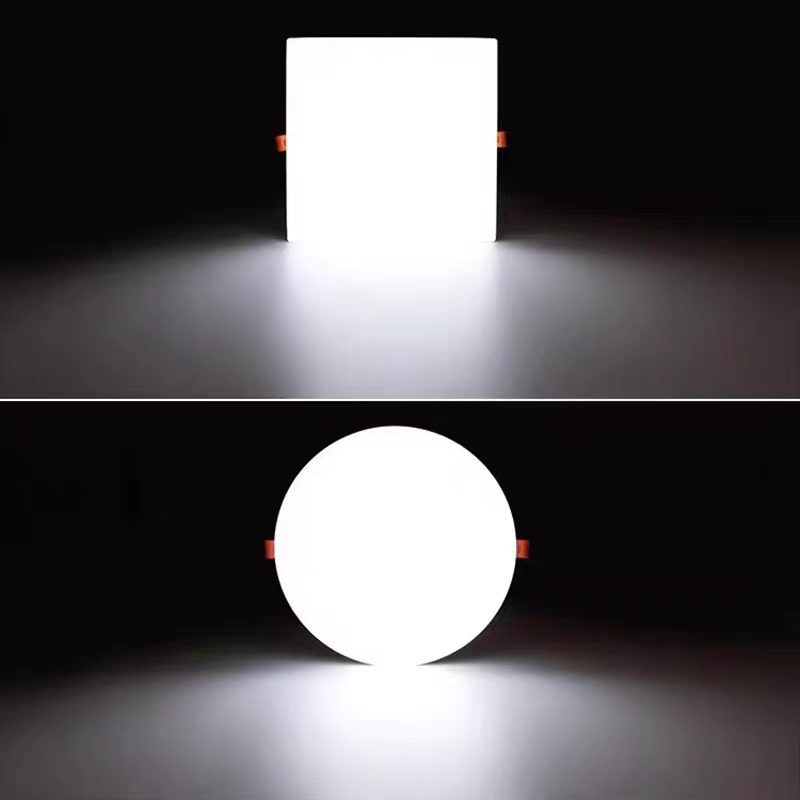 LED ultra-subțire, fără ramă, panou pătrat pentru plafon, deschideri personalizate