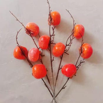 Ramuri artificiale cu mere, rodie, portocale, kaki și lămâi pentru aranjamente florale de interior