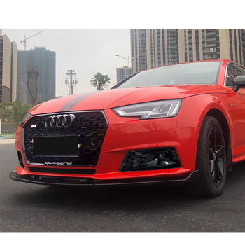 Audi A4 fényszóró rács méhsejt mintázattal, fényes fekete kivitel, fényszórófedél és légbeömlő rács, alkatrész száma 8W0807681