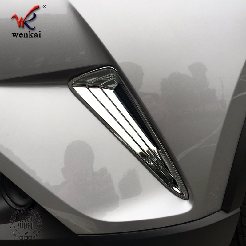 ABS elektroplakált első ködfényszóró rács díszítés Toyota C-HR 2018