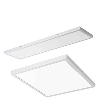 Lampă LED plată pentru tavan, montaj pe suprafață, dimensiuni 600×600 mm și 300×1200 mm, carcasă din aluminiu, pentru birouri și holuri