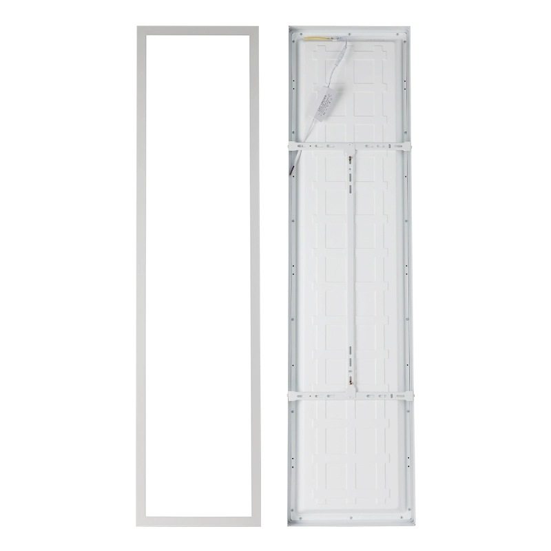 Lampă LED plată pentru tavan, montaj pe suprafață, dimensiuni 600×600 mm și 300×1200 mm, carcasă din aluminiu, pentru birouri și holuri