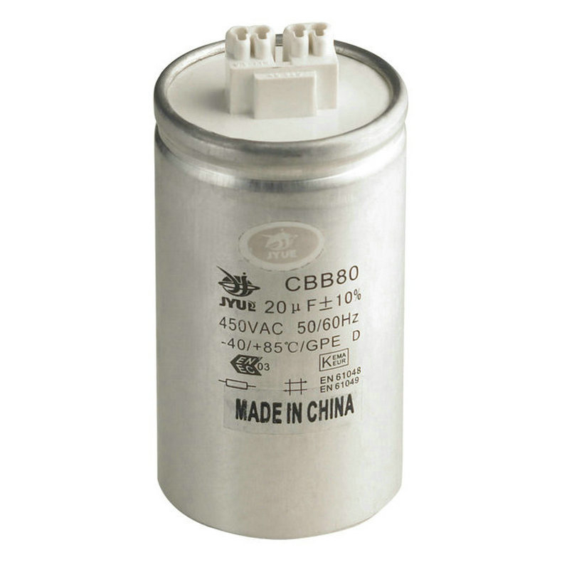 CBB80 kondenzator za lampu s niskim gubicama, eksplozijski otporan rasvjetni kondenzator, kondenzator za kompenzaciju, dvovodični generator kondenzator