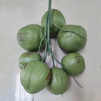Copac artificial de cocos, înălțime 20 cm, cu fructe de cocos – recuzită pentru ședințe foto
