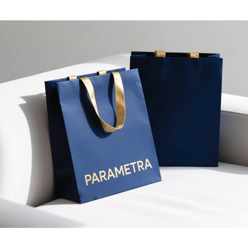 Genți cadou personalizate, genți tote și pungi de hârtie Kraft pentru ambalare de lux, pungi de cumpărături reciclabile biodegradabile