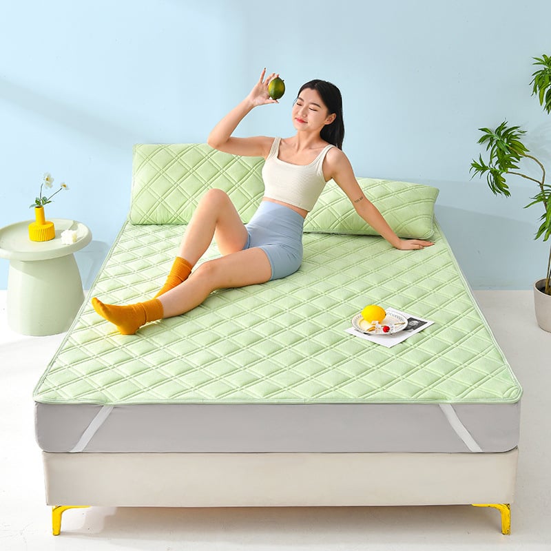 Covoraș răcoros din nylon pentru pat, stil japonez – subțire, pentru vară, versiune îmbunătățită
