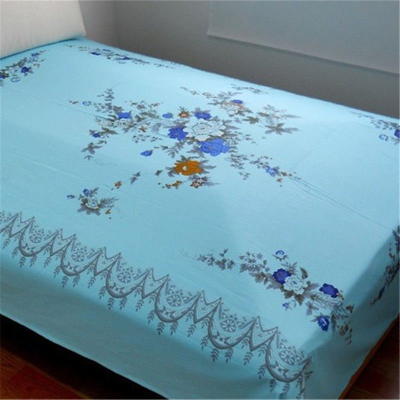 Set de lenjerie de pat din 4 piese, imprimat în stil vintage, inspirat de Șanghaj