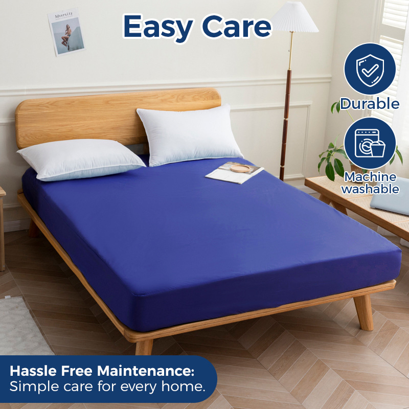Cearșaf elastic unic din TPU, impermeabil, cu două straturi, plăcut la atingere, protecție împotriva prafului, barieră împotriva urinei și protecție pentru saltea