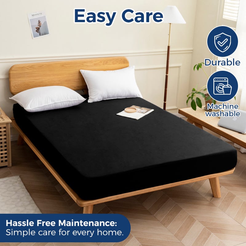 Cearșaf elastic unic din TPU, impermeabil, cu două straturi, plăcut la atingere, protecție împotriva prafului, barieră împotriva urinei și protecție pentru saltea