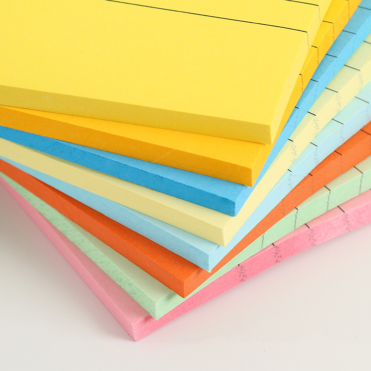 Note adezive fluorescente cu forme drăguțe, etichete de index și note colorate cu grilă