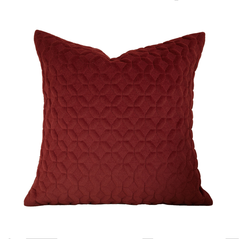 Husă decorativă roșie de nuntă cu broderie florală, pentru canapea și dormitor, stil lux franțuzesc, lejer