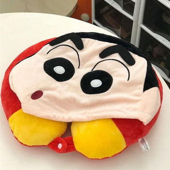 Perne de gât în formă de U, cu glugă, stil anime drăguț pentru fete