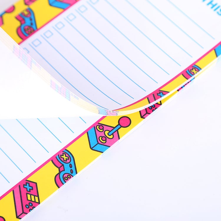 Bloc-notes magnetic pentru frigider cu personaje de desene animate 3D și note colorate, personalizabil