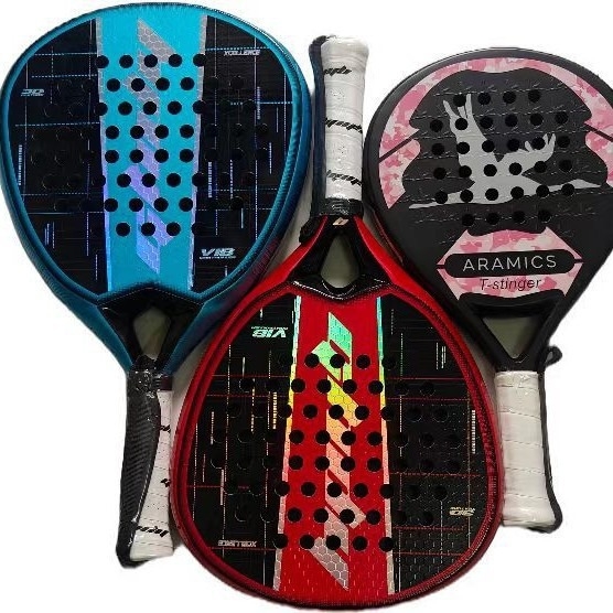 Set reketa za plažni tenis od karbonskih vlakana, 3–12K boja — paletnog stila, okvir od karbonskih vlakana