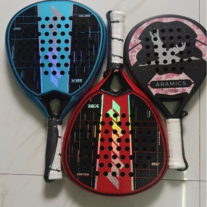 Set reketa za plažni tenis od karbonskih vlakana, 3–12K boja — paletnog stila, okvir od karbonskih vlakana