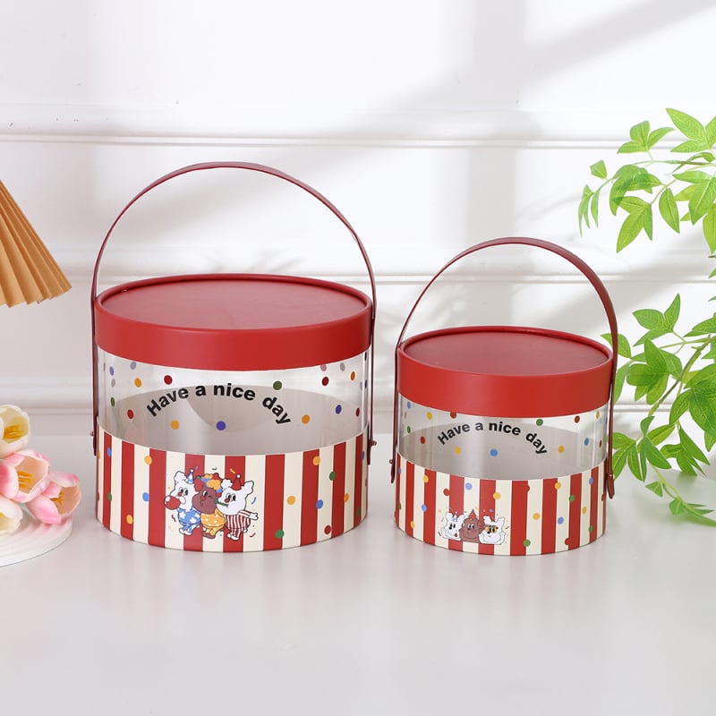 Set de cutii cadou pentru prima lună de viață a bebelușului, cu design animat – cutii cadou și cutie pentru tort de ziua copilului