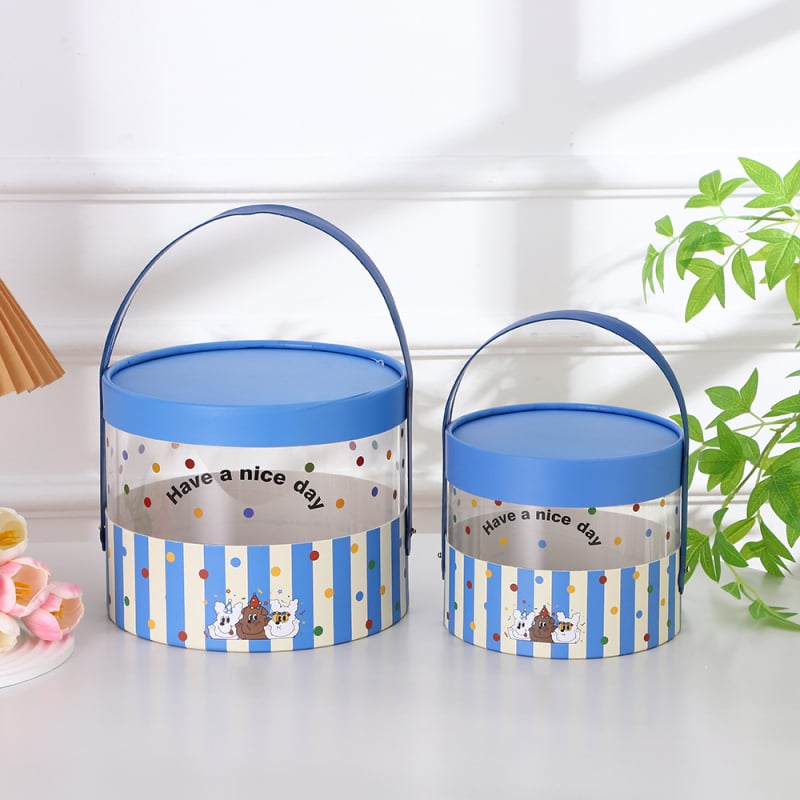 Set de cutii cadou pentru prima lună de viață a bebelușului, cu design animat – cutii cadou și cutie pentru tort de ziua copilului