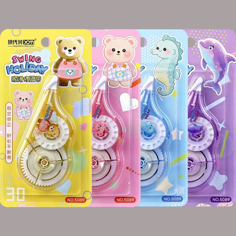 Modern Beauty 30 bandă corectoare desen animate pentru elevi, produs autentic, cu nucleu reîncărcabil de capacitate mare