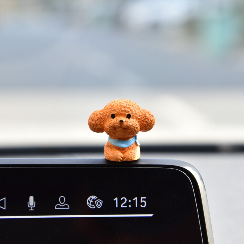 Figura psa od smole za ukras na dashboardu automobila