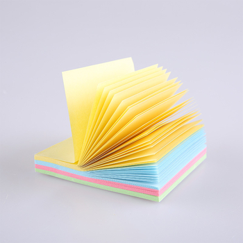 Note colorate autocolante – caiet mini portabil cu foițe detașabile Tianzhuo, 100 pagini