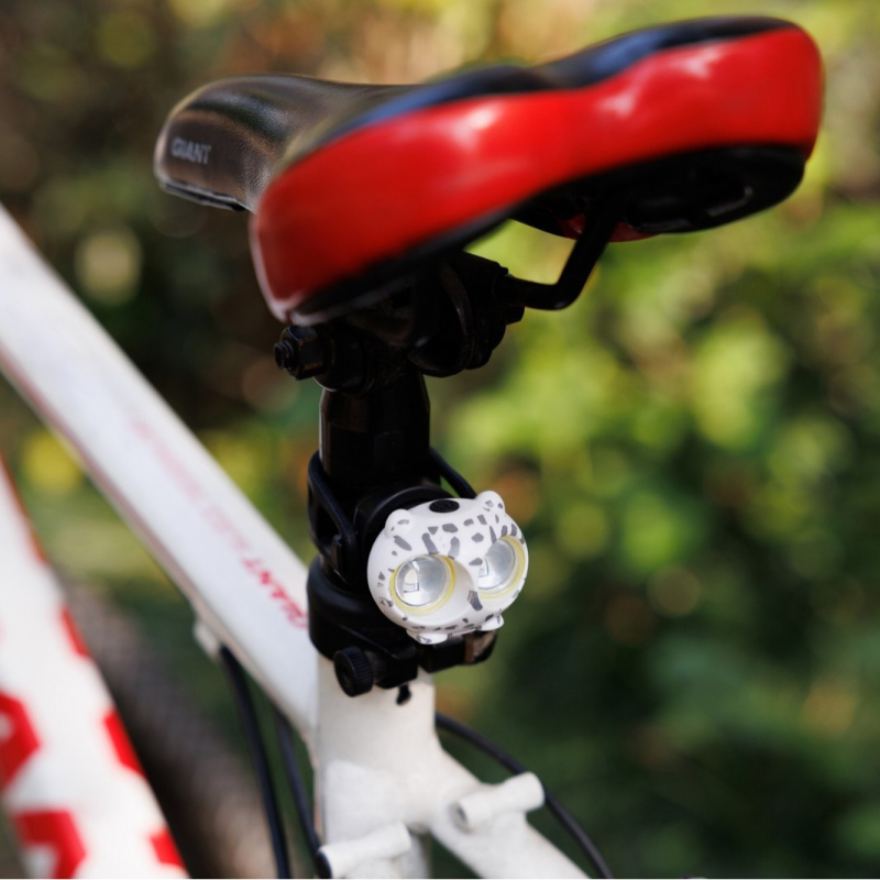 Stražnje svjetlo za bicikl s dizajnom sove i senzorom vibracija kočnice, noćno osvjetljenje za MTB i cestovne bicikle