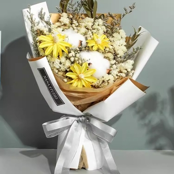 panglică de tull cu flori pentru ambalare cadouri DIY și decor de nuntă; accesorii pentru păr