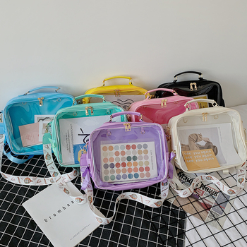 Prozirna školska torba u stilu Harajuku Ulzzang, višenamjenska torba za ramena
