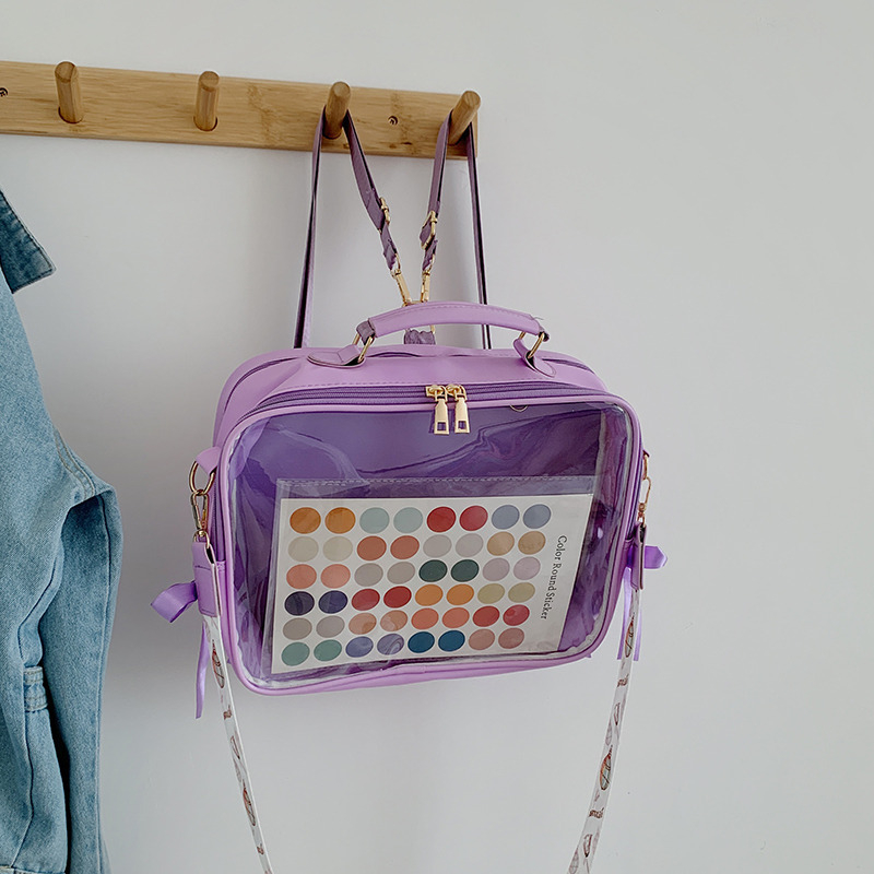 Prozirna školska torba u stilu Harajuku Ulzzang, višenamjenska torba za ramena