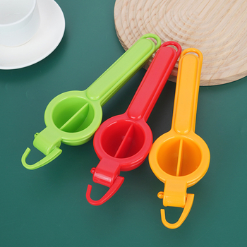 Storcător de fructe manual din plastic, cu cârlig – uz casnic, storcător de lămâi