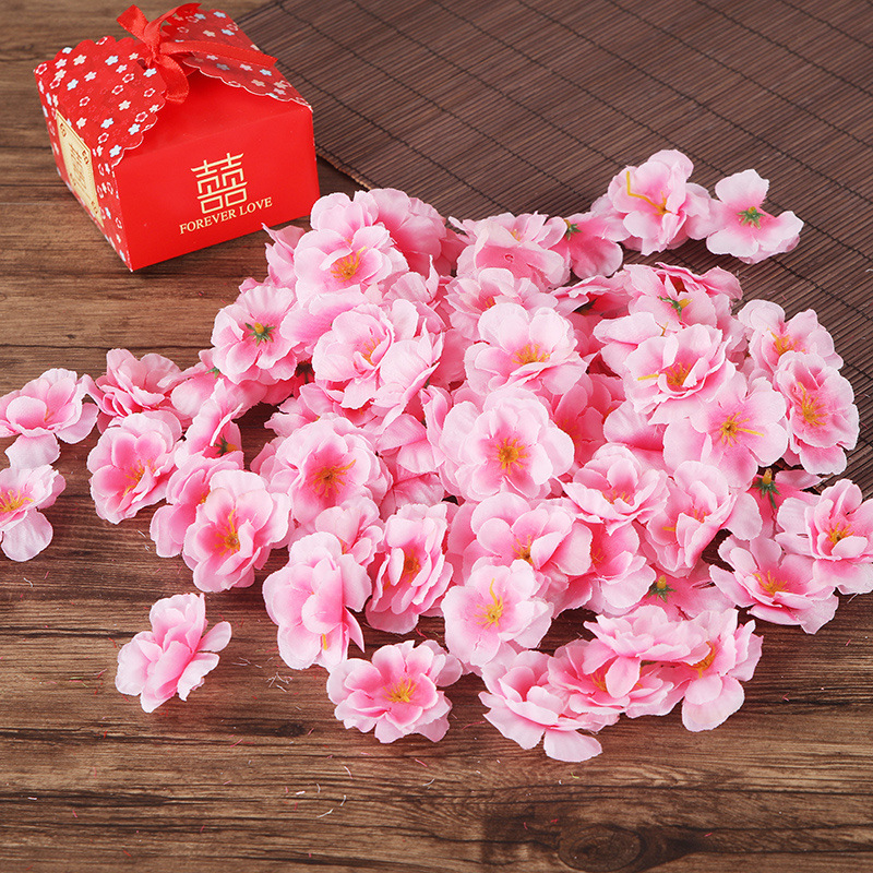 Flori simulate de piersic, petale de piersic, trandafiri, flori decorative, flori artificiale, flori din plastic, flori pentru proiecte DIY, flori din pânză