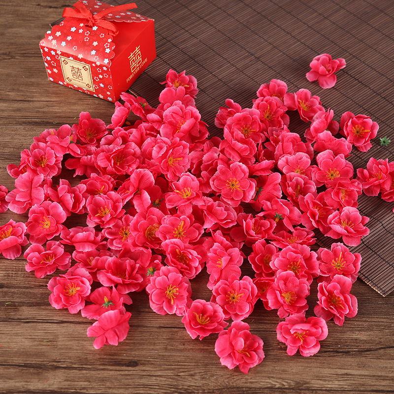 Flori simulate de piersic, petale de piersic, trandafiri, flori decorative, flori artificiale, flori din plastic, flori pentru proiecte DIY, flori din pânză