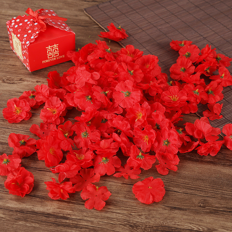 Flori simulate de piersic, petale de piersic, trandafiri, flori decorative, flori artificiale, flori din plastic, flori pentru proiecte DIY, flori din pânză