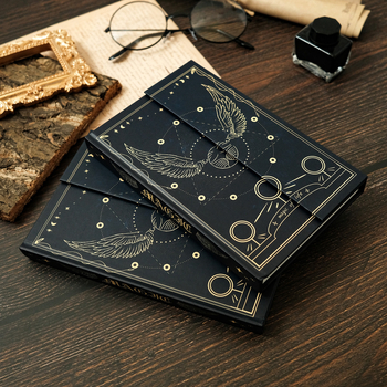 Carnet de notițe în stil european, vintage pentru birou, cu legare lipită, bloc-notes gros pentru studenți