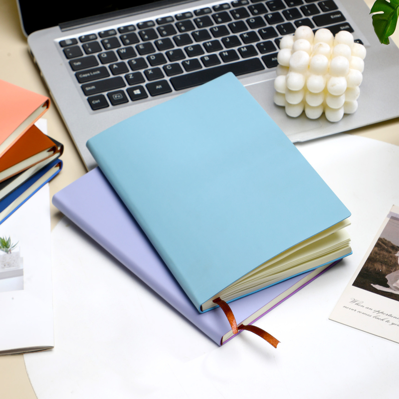 Caiet A5 personalizat, simplu, carnet de afaceri B5 cu husă PU, jurnal, caiet pentru student cu logo
