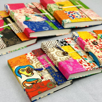 LOKAT carnet de notițe din hârtie Lokka, copertă colorată, jurnal lucrat manual