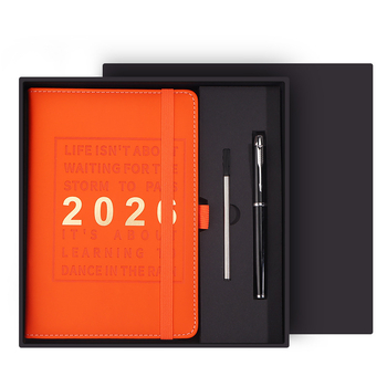 A2026 planificator de calendar cu 365 de zile, plan zilnic și carnet de eficiență pentru afaceri
