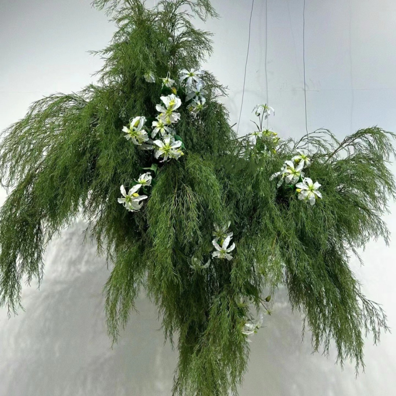 Buchet artificial de verdeață în stil pădure, decor de nuntă și recuzită pentru fotografie