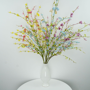 Flori artificiale Wenxin Snow Willow – tulpină unică, flori mici pentru decor de nuntă