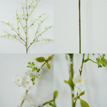 Flori artificiale Wenxin Snow Willow – tulpină unică, flori mici pentru decor de nuntă