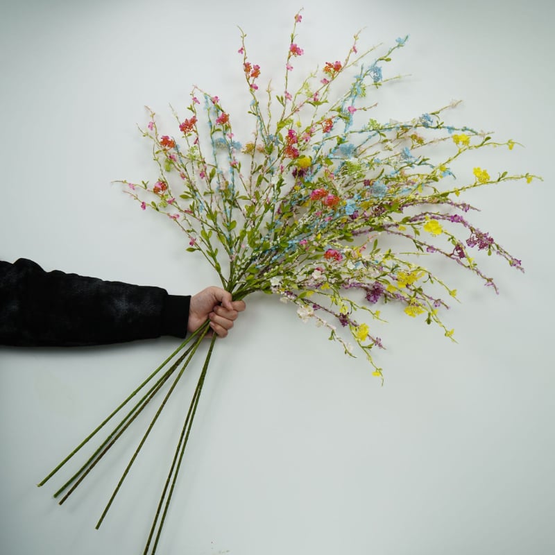 Flori artificiale Wenxin Snow Willow – tulpină unică, flori mici pentru decor de nuntă