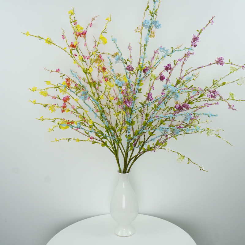 Flori artificiale Wenxin Snow Willow – tulpină unică, flori mici pentru decor de nuntă