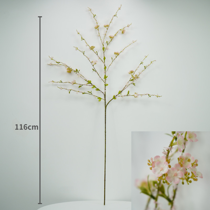 Flori artificiale Wenxin Snow Willow – tulpină unică, flori mici pentru decor de nuntă