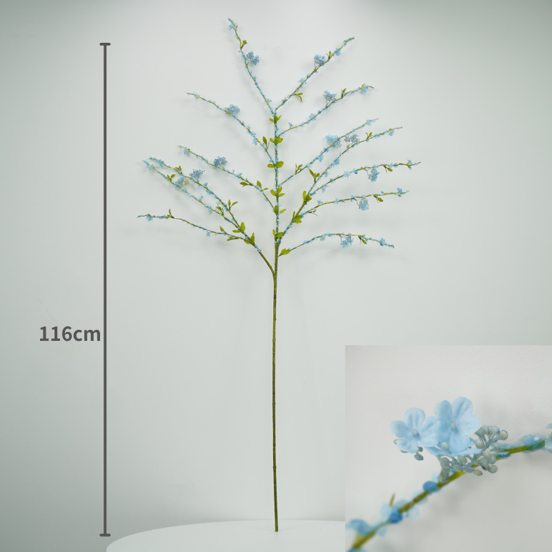 Flori artificiale Wenxin Snow Willow – tulpină unică, flori mici pentru decor de nuntă